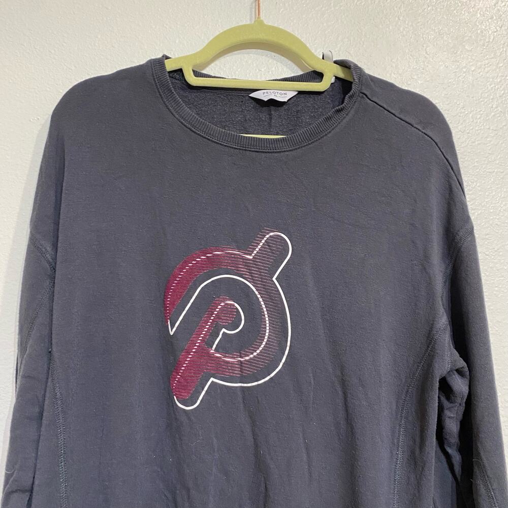 Peleton Gray Weekender Side Slit Pullover Sweater… - image 3